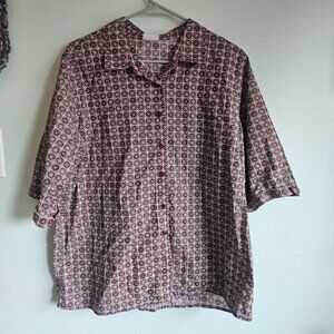 70's Core American Sweetheart Retro Button Down Shirt